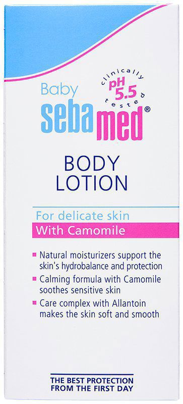 Sebamed Baby Body Lotion - pH 5.5 - Long lasting moisturiser - Quickly absorbed (bottle of 100 ml lotion)