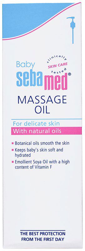 Sebamed Baby Massage Oil - With Soya Oil - Non- Greasy - Ideal for Newborn (pump bottle of 150 ml oil)
