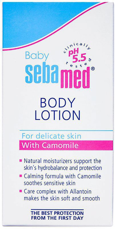 Sebamed Baby Body Lotion - pH 5.5 - Long lasting moisturiser - Quickly absorbed (bottle of 50 ml lotion)