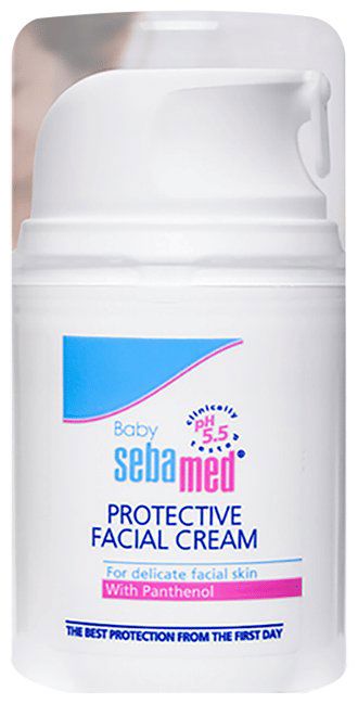 Sebamed Baby Protective Facial Cream - pH 5.5 - Baby Face Cream - Vitamin E for Soft Skin (tube of 100 ml cream)