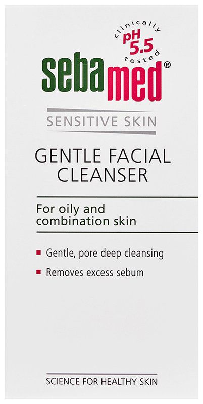 Sebamed Gentle Facial Cleanser Oily & Combination skin (tube of 150 ml cleanser)