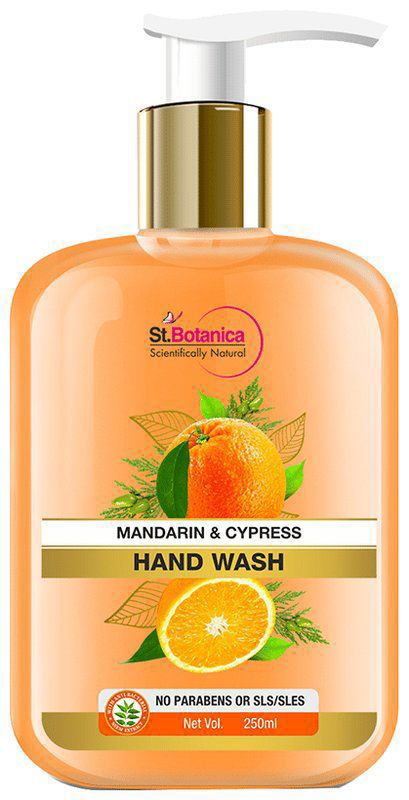 St.Botanica Mandarin & Cypress Hand Wash (pump bottle of 250 ml liquid)