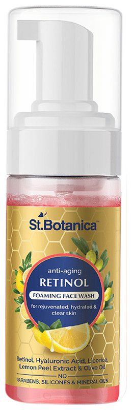 St.Botanica Retinol Advanced Face Wash (pump bottle of 120 ml face wash)