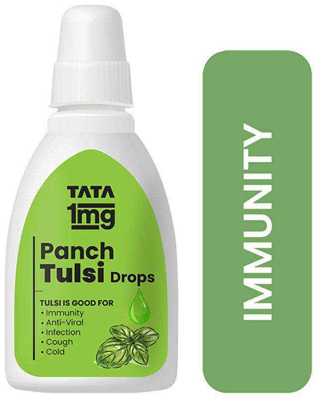 Panch Tulsi Drops for Respiratory Relief and Healthy Immunity - by Tata 1mg (bottle of 30 ml drop)