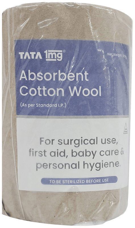 Tata 1mg Absorbent Cotton I.P. (packet of 100 gm cotton)