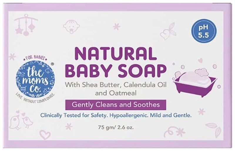 The Moms Co. Natural Baby Soap (75gm Each) (box of 1 soap)