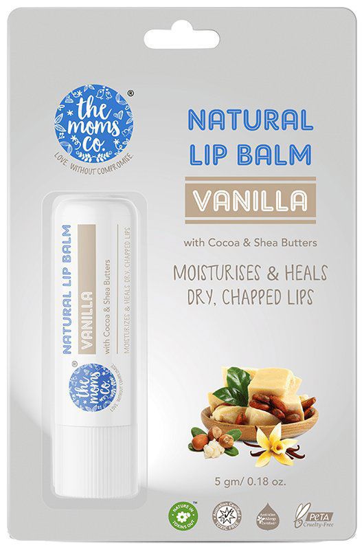The Moms Co. Natural Lip Balm Vanilla (roll-on bottle of 5 gm balm)