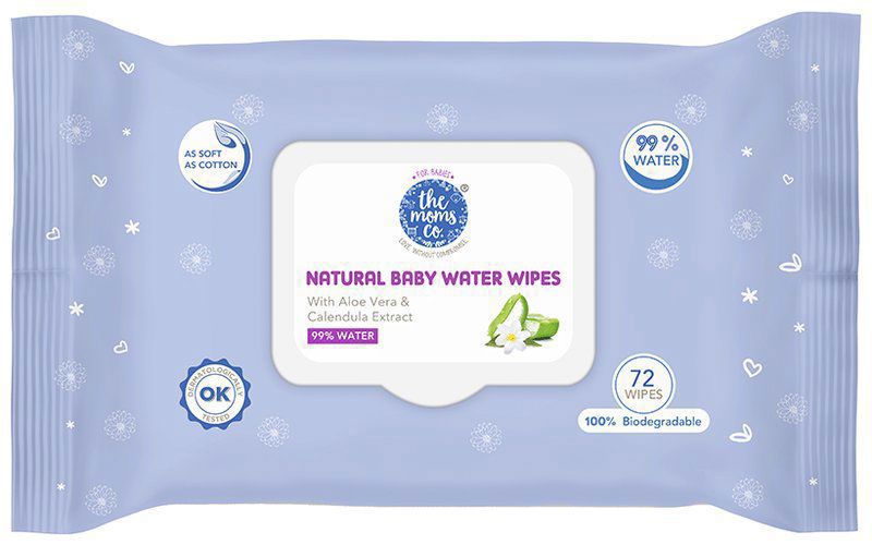 The Moms Co. Natural Baby Water Wipes (packet of 72 wipes)