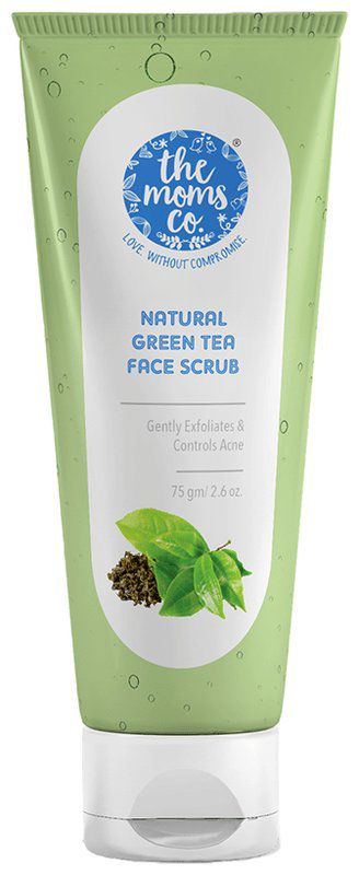The Moms Co. Natural Green Tea Face Scrub (tube of 75 gm scrub)