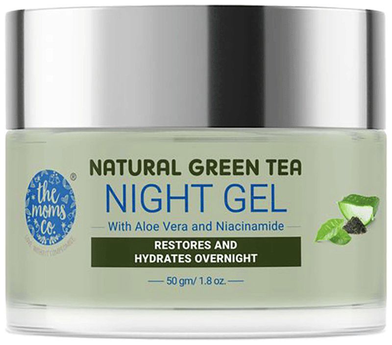 The Moms Co. Natural Green Tea Night Gel (jar of 50 gm gel)