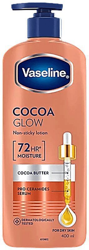 Vaseline Intensive Care Body Cocoa Glow Lotion (pump bottle of 400 ml lotion)