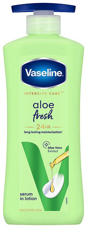 Vaseline Aloe Fresh Intensive Care Body Lotion (pump bottle of 400 ml lotion)