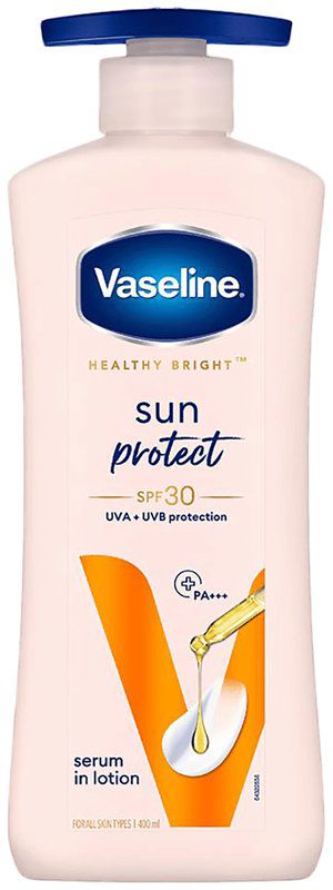 Vaseline Healthy Bright Sun Protect SPF 30 Lotion (pump bottle of 400 ml lotion)