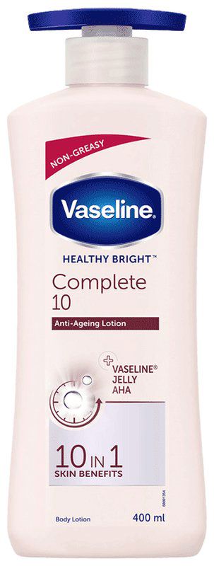 Vaseline Healthy Bright Complete 10 Body Lotion (pump bottle of 400 ml lotion)