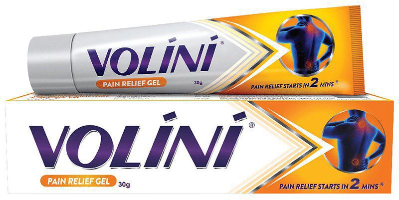 Volini Pain Relief Gel for Sprain, Muscle, Joint, Neck & Low Back Pain - Bone, Joint & Muscle Care (tube of 30 gm gel)