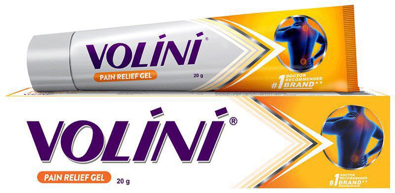 Volini Pain Relief Gel for Sprain, Muscle, Joint, Neck & Low Back Pain - Bone, Joint & Muscle Care (tube of 20 gm gel)