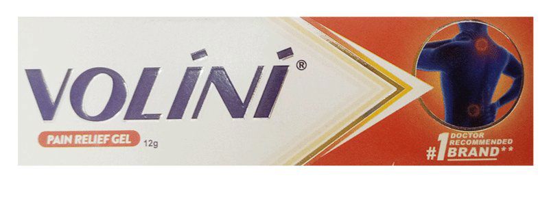Volini Pain Relief Gel for Sprain, Muscle, Joint, Neck & Low Back Pain - Bone, Joint & Muscle Care (tube of 12 gm gel)