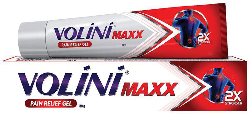 Volini Maxx Pain Relief Gel - For Sprain, Joint, Neck & Low Back Pain (tube of 30 gm gel)