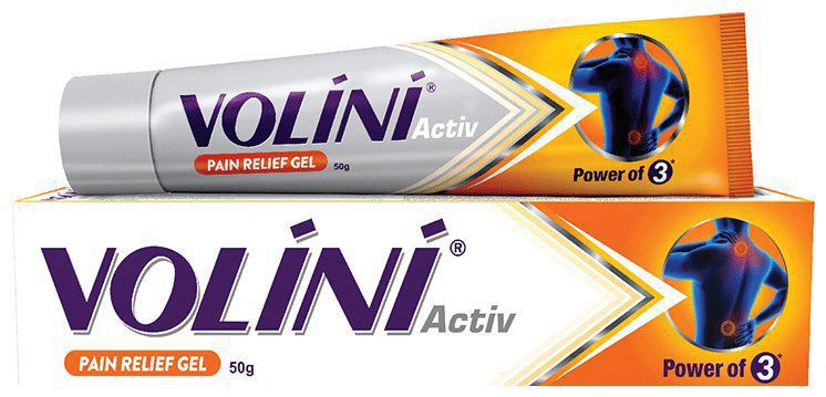 Volini Activ Pain Relief Gel (tube of 50 gm gel)